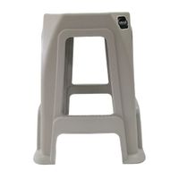 Nivalmix-Banqueta Nova Plastico Cinza Claro - 1086 - Usual Utilidades-2518444